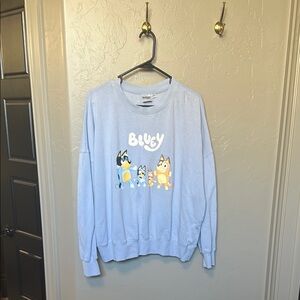 Bluey Women's Crew Neck Sweater - Light Blue